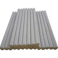 UHWPE White Rod - Ultra-High Molecular Weight Polyethylene Different Available Sizes Rigid Hardness Round Shape Injection Molding Process