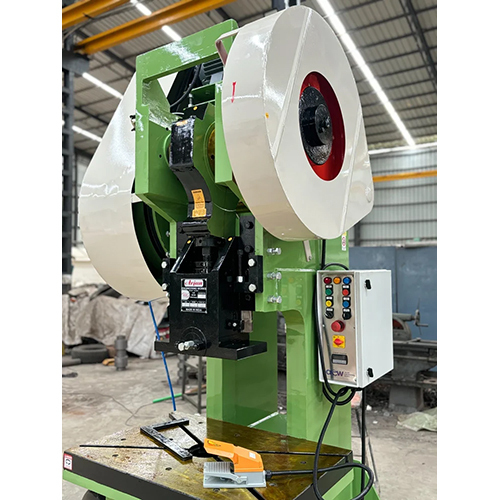 Pneumatic Power Press Machine - Color: Green