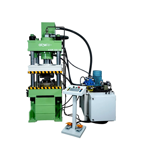Hydraulic Deep Draw Press Machine - Color: Green