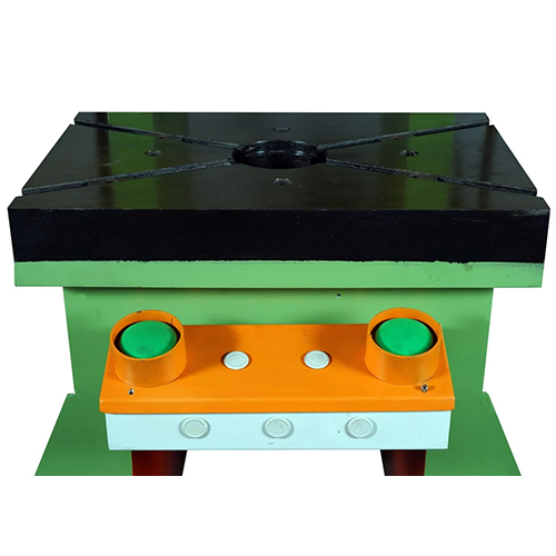 C Frame Hydraulic Press - Mild Steel, Green Finish | Industrial Use, 1-year Warranty