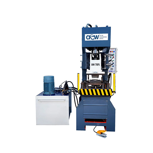 C Frame Hydraulic Power Press - Color: Blue