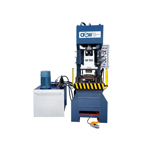 C Type Hydraulic Press Machine - Color: Green