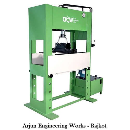 H Type Hydraulic Press - Mild Steel, Industrial Usage | 1-year Warranty, Green Finish