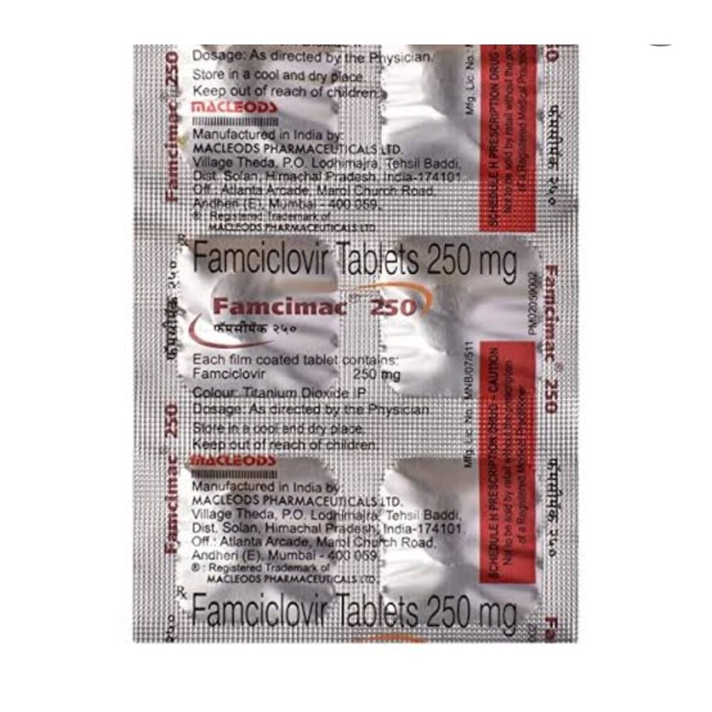 Famcimac Tablet - 250 Mg | Antiviral Tablet For Treating Bacterial Infections, Quality Assured & Timely Delivered Solutions