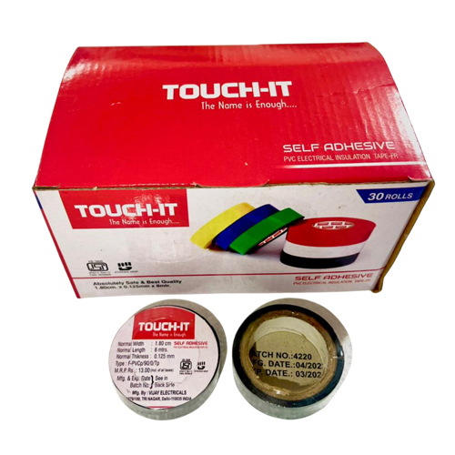 PVC Electrical Insulation Tape - High-Quality PVC, Self Adhesive, Available in All Colors | Durable Insulation for Electric Fittings