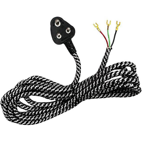 Copper Press Lead Power Cord - Color: Black