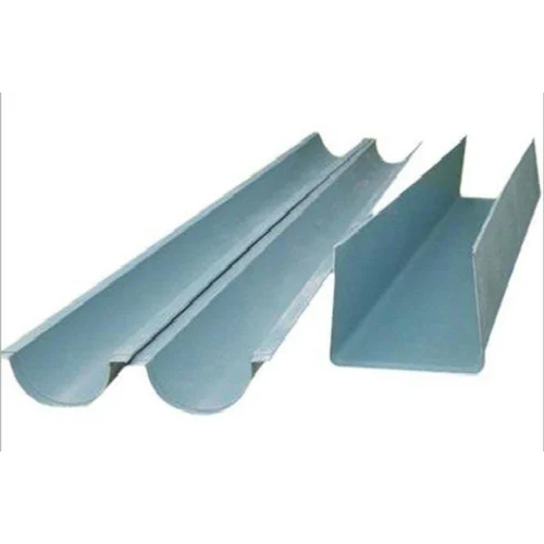 FRP Rainwater Gutters - High-Quality FRP Material, Customized Sizes, Grey Color, Polished Finish for Industrial Applications