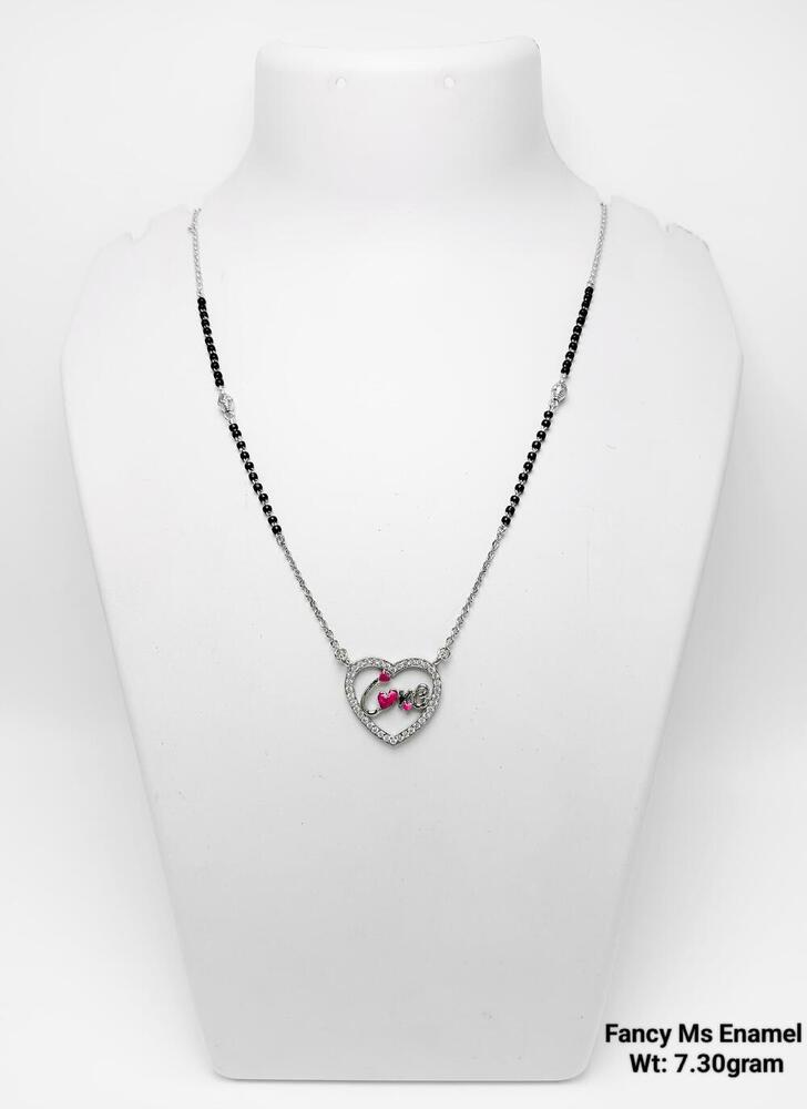 925 Silver Fancy Enamel Mangalsutra