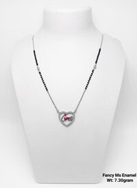 925 Silver Fancy Enamel Mangalsutra