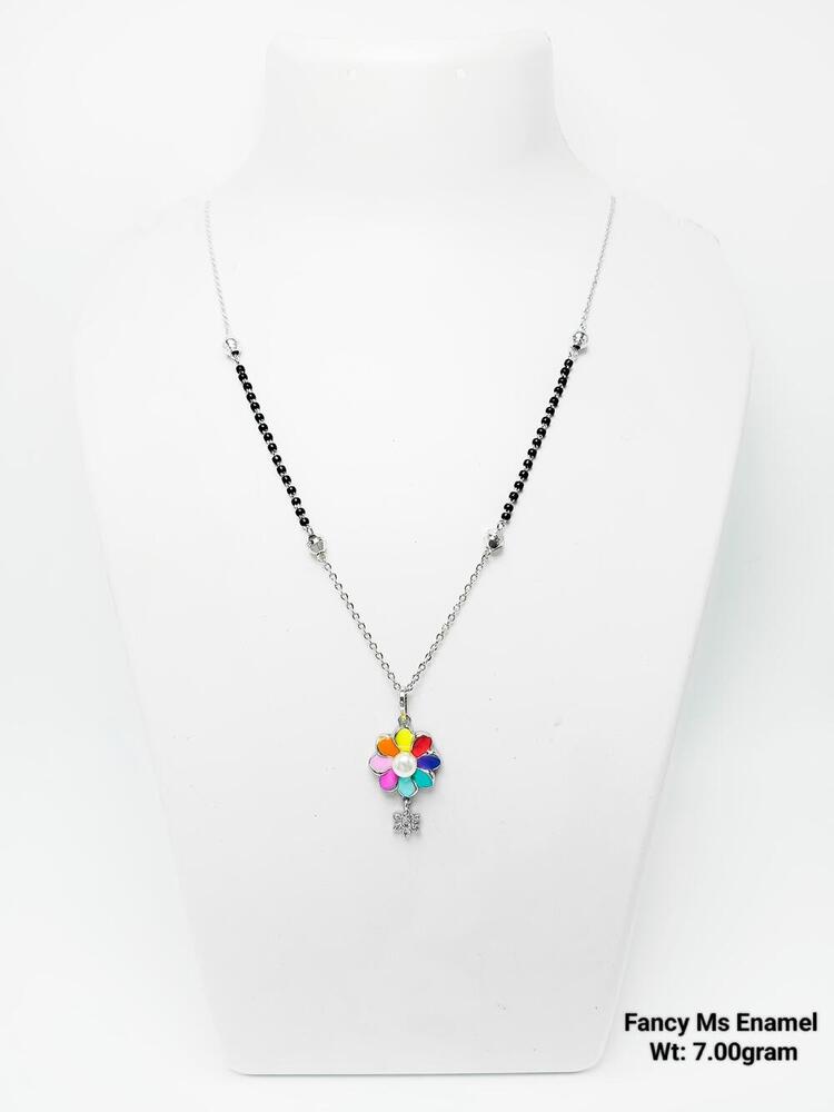 925 Silver Fancy Enamel Mangalsutra