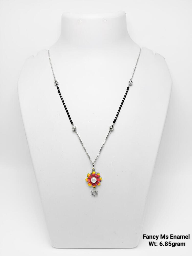 925 Silver Fancy Enamel Mangalsutra