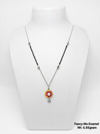 Silver 925 Enamel Ms Mangalsutra