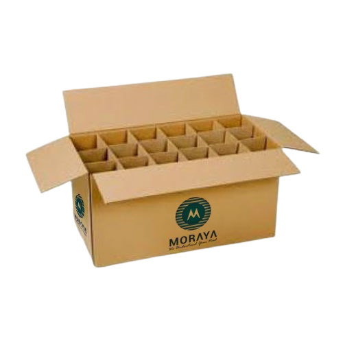 Industrial Corrugated Partition Box - Rectangular Shape, Matte Finish, Brown Color | Customizable in Color, Logo, Shape, Suitable for All Printing Types