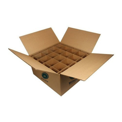 Corrugated Partition Box - Brown Corrugated Board , Rectangle Shape, Matt Finish, Customizable Shape, Offset Printing Capabilities
