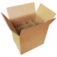 Plain Partition Corrugated Box - Color: Brown