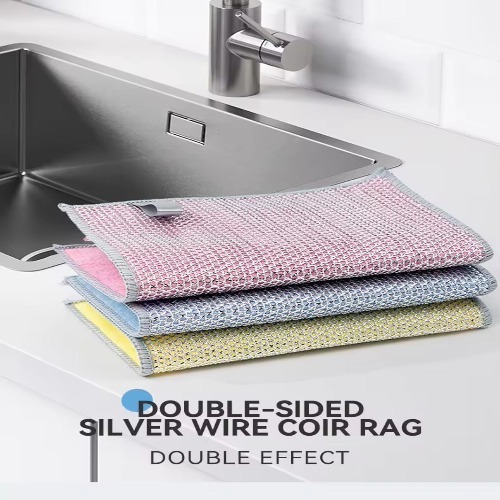 Micro+PE Dish  Washing Cloth