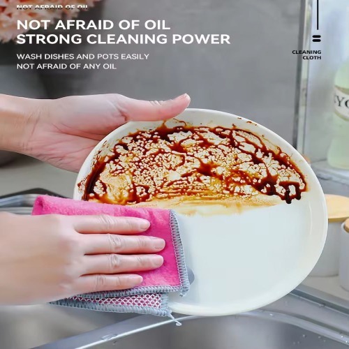 Micro+PE Dish  Washing Cloth