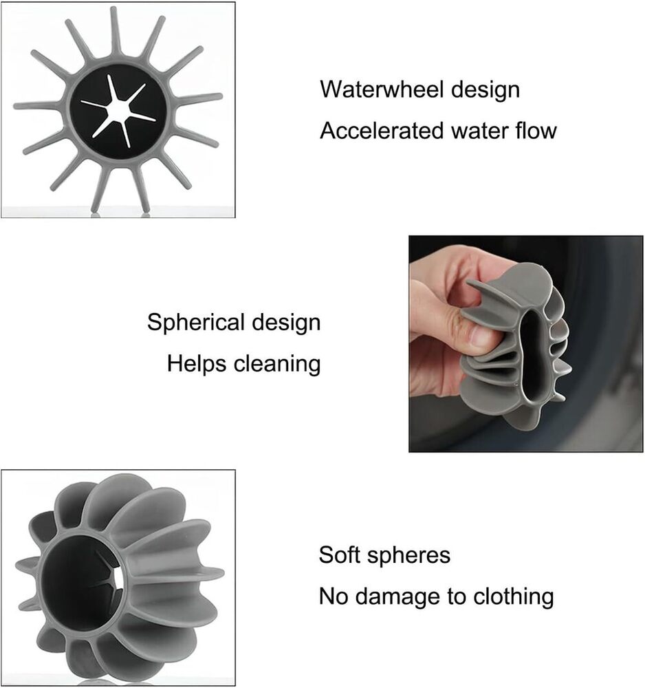 Silicone Stain Remover Laundry Balls - Features: Good Quality