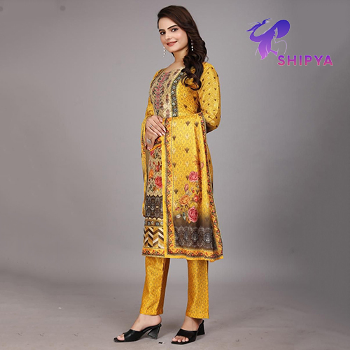 Heavy Georgette With Full Inner Kurti - Color: Different Available