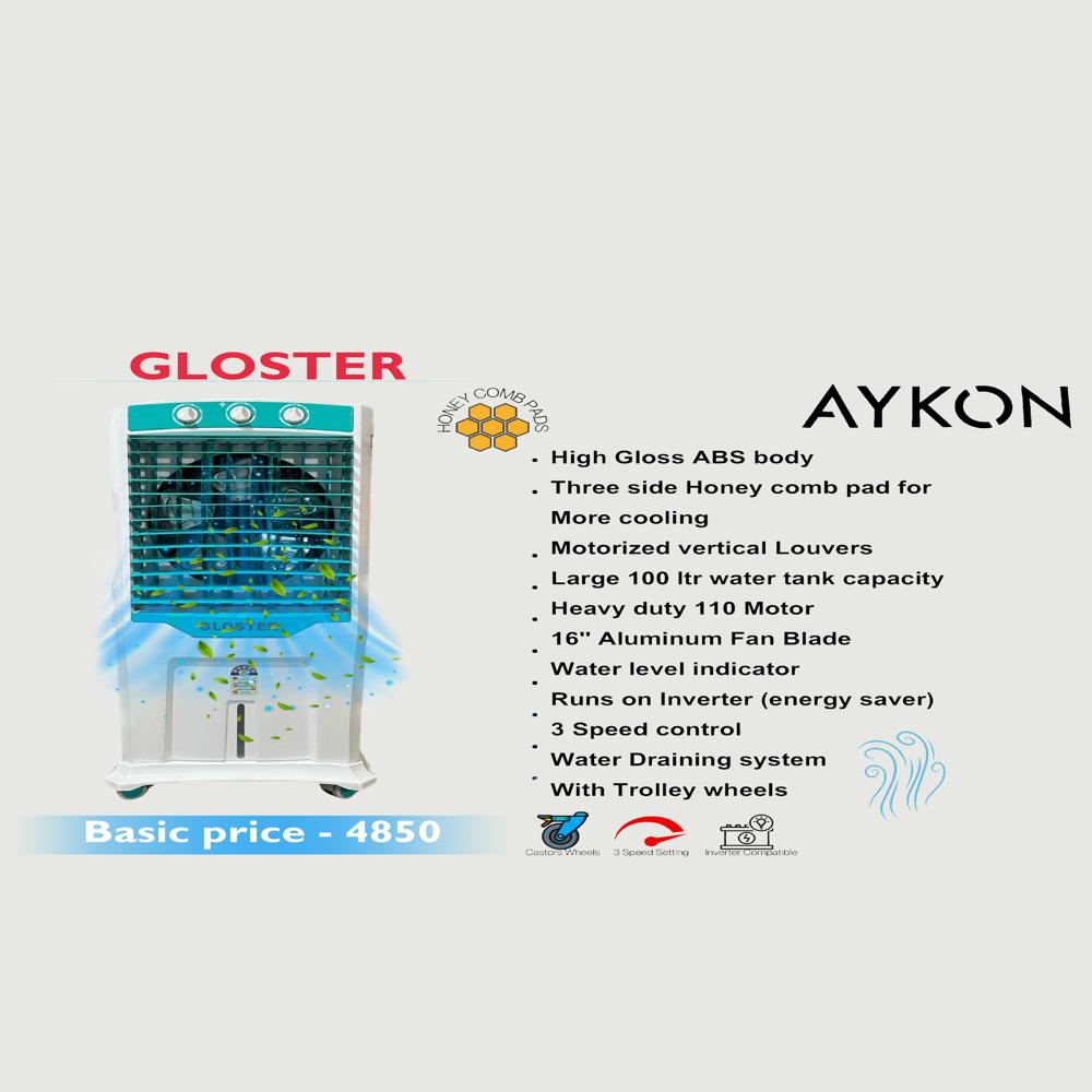Gloster Air Cooler - Color: White