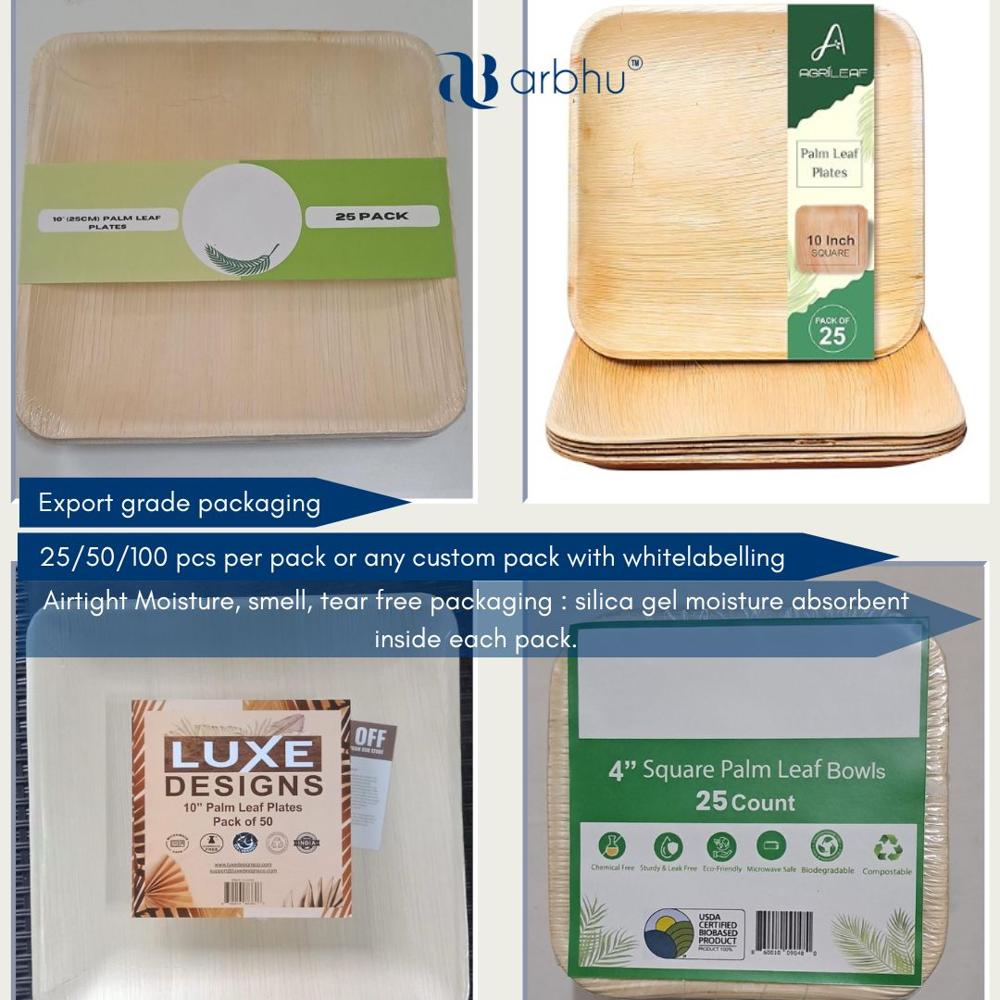 Pyramid Bowl - Areca Palm Leaf, 6.5-inch Size, Brown Color - Stylish, Biodegradable, Leak-proof Design For Events & Parties