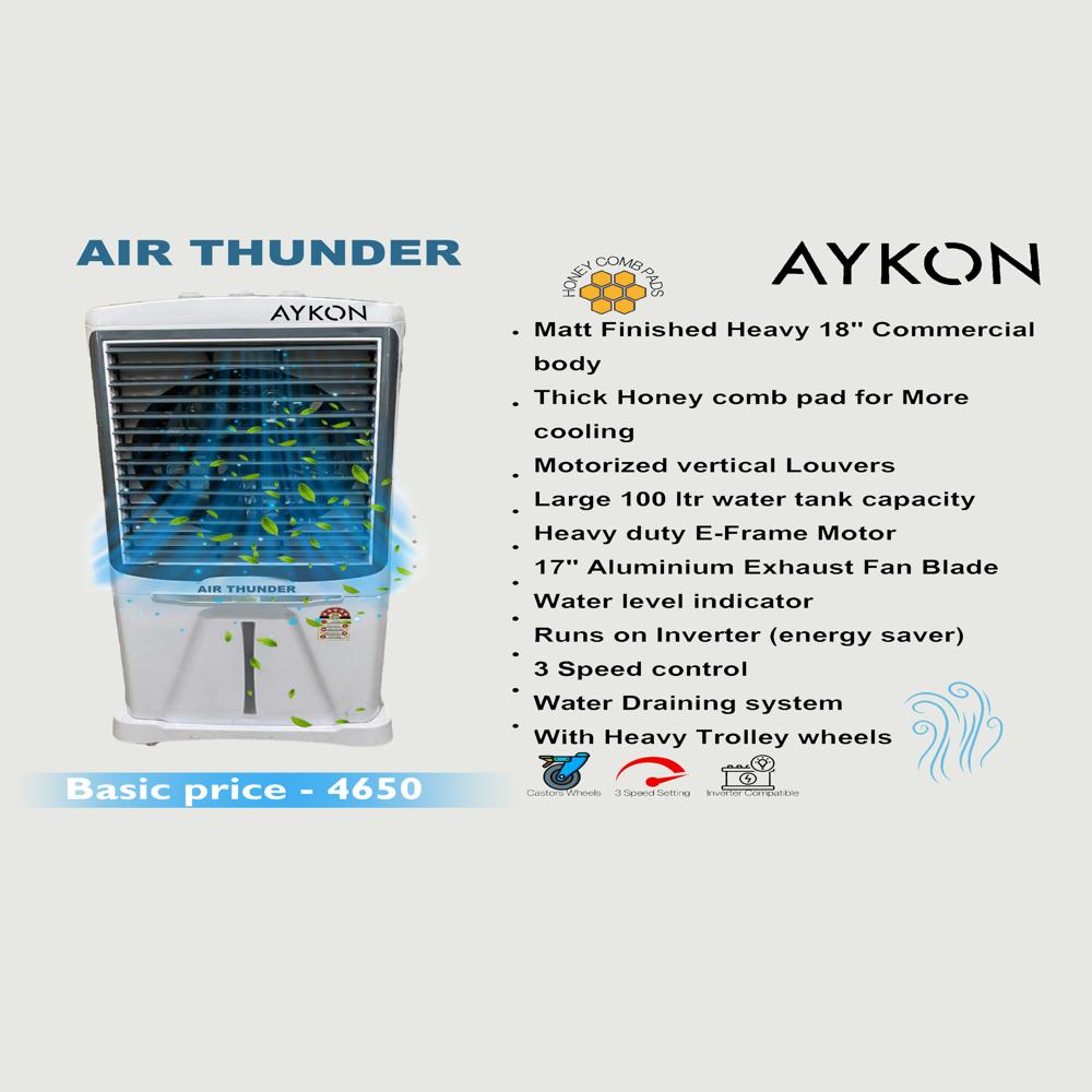 Air Thunder Air Cooler - Color: White