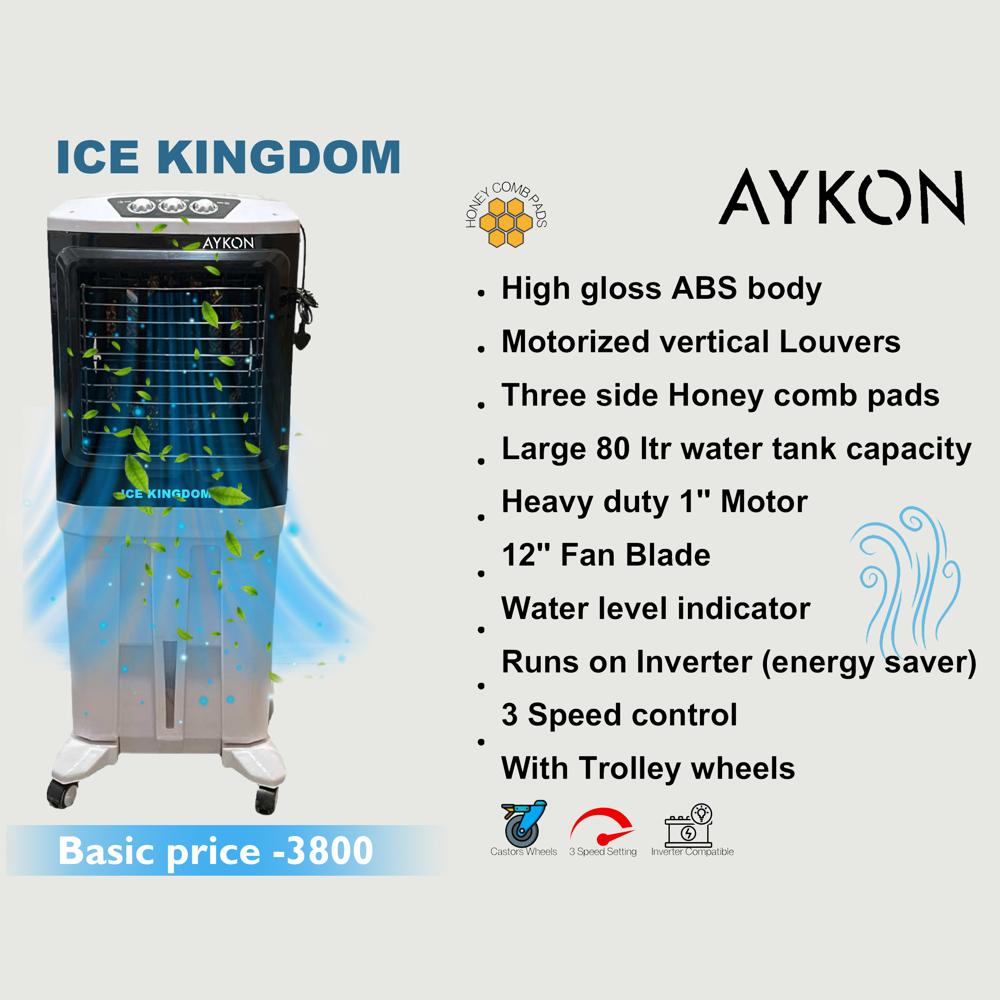 Ice Kingdom Air Cooler - Color: White