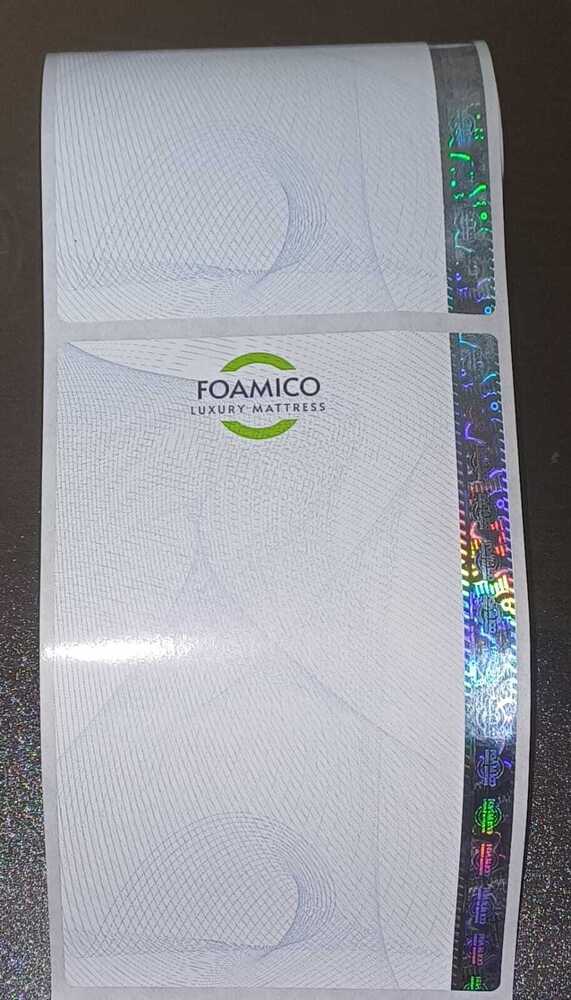 printed  sticker with hologram