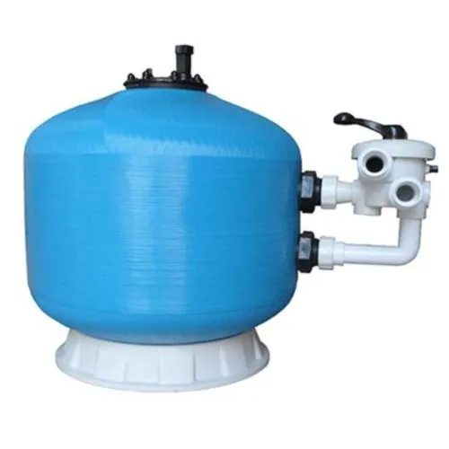 Side Mounted Swimming Pool Sand Filter - Color: Blue