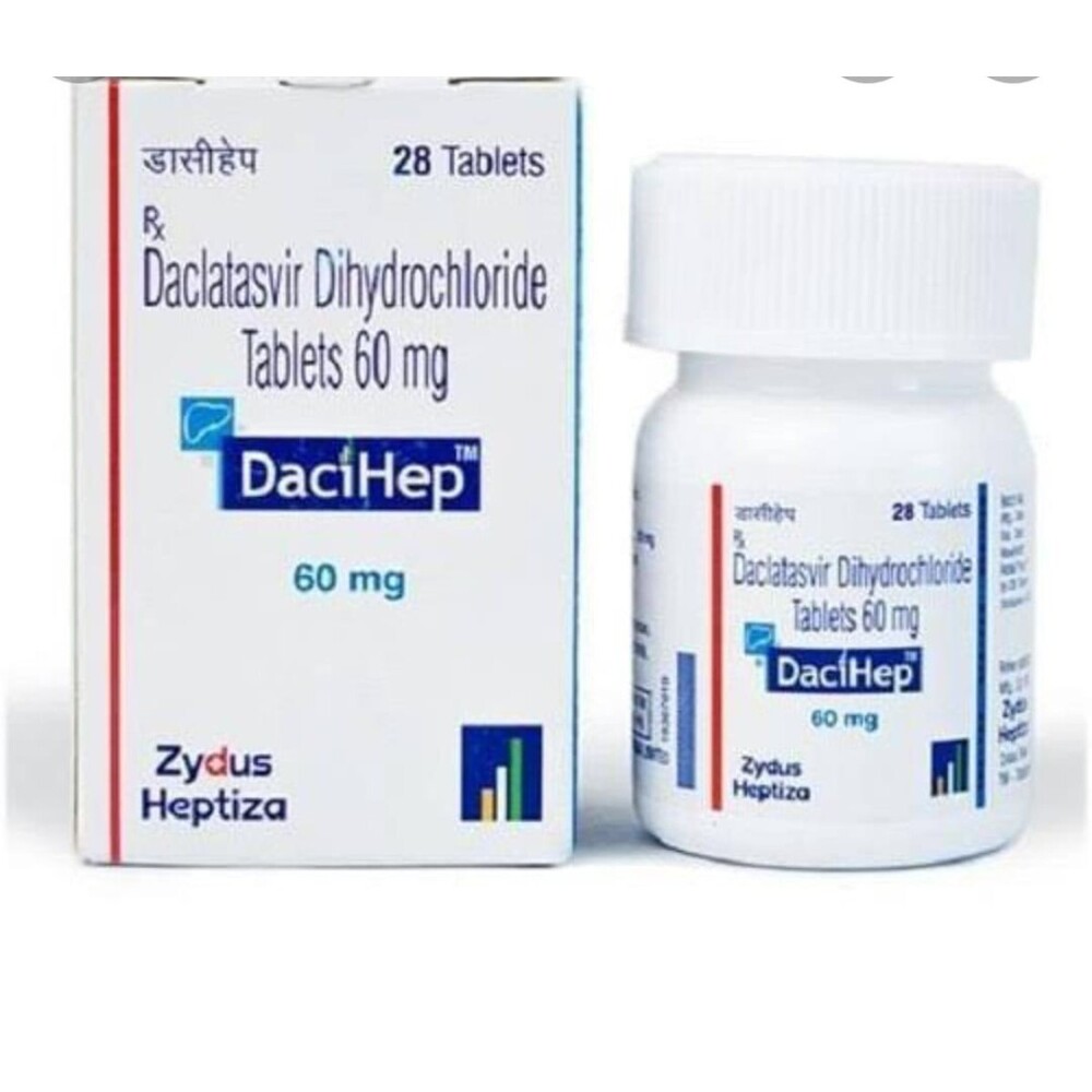 Dacihep Tablet - 60mg Daclatasvir | Premium Quality Antiviral, 28 Tablets, Dry Storage