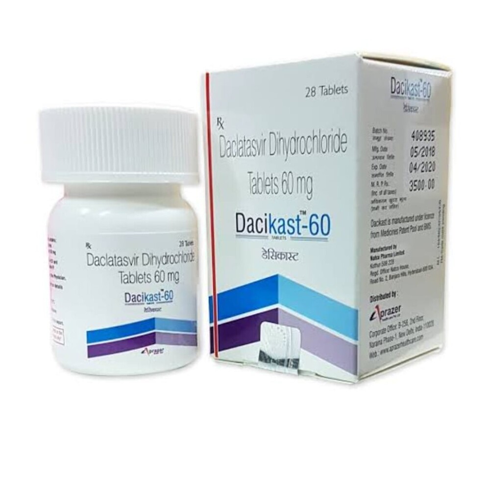 Dacikast - 60 Mg Tablets | Quality Assured Hepatitis C Management, Expert Consultation, Timely Delivery, Affordable Pricing, Customer-centric Service