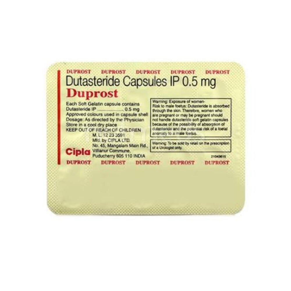 Duprost Capsule (Dutasteride) - Ingredients: Dutasteride