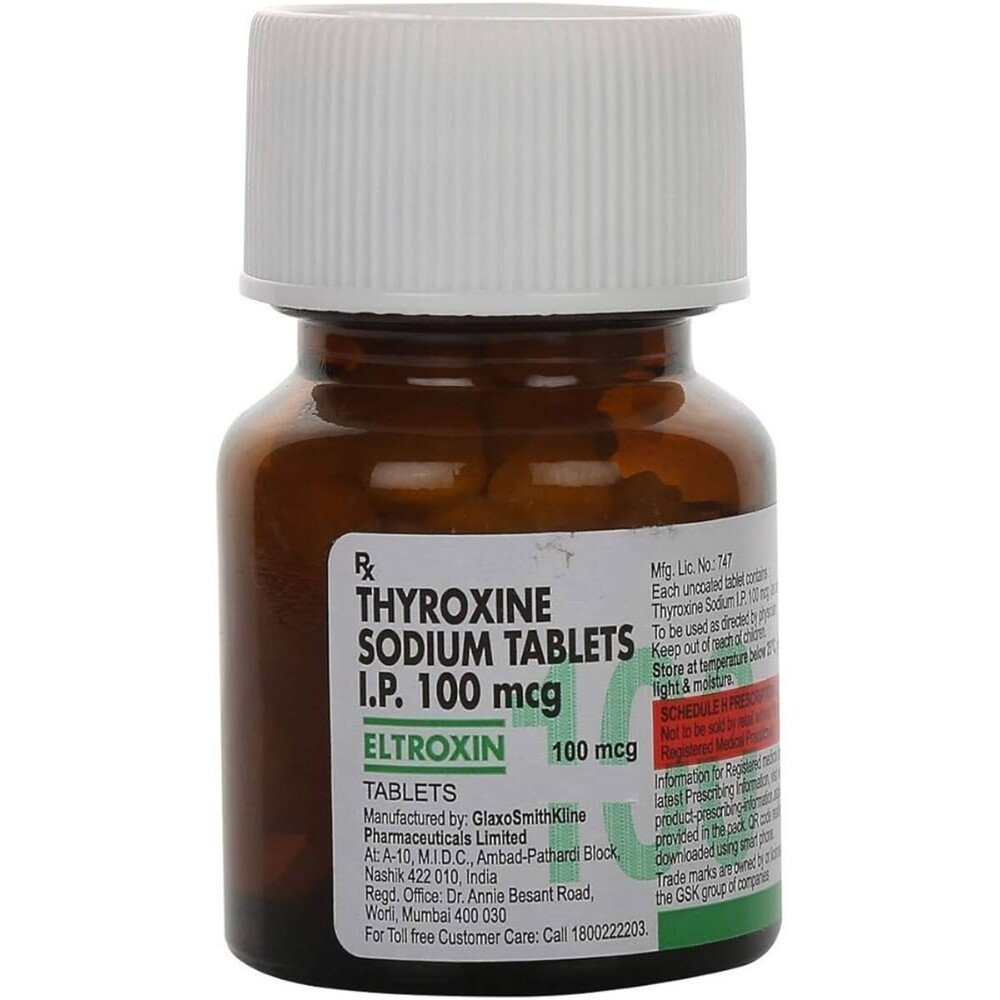 Eltroxin 100 Mg Tablet Ingredients: Thyroxine Sodium Ip
