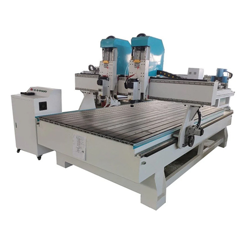 Double Head Cnc Router Machine - Color: White