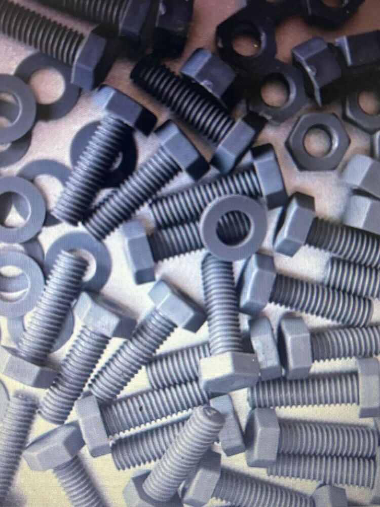 Zinc flake coating hex nut bolt with washer