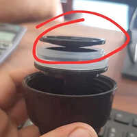 Silicone Washer For Water Bottle - Silicone, 25mm Size, Black Color, 5mm Thickness | High Standard, Polished Surface, Round Shape, Pack Of 500 Washers