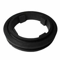 Rubber Flange Washer - Rubber, 35*5mm, Black | Industrial Use, Smooth Surface Treatment, Secure Seal For Flanges