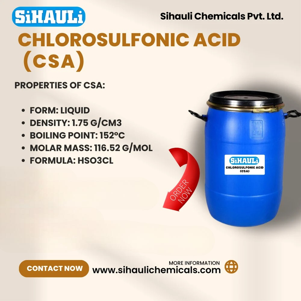 Chlorosulfonic acid Manufacturers, Suppliers, Exporters From Vasai Mumbai
