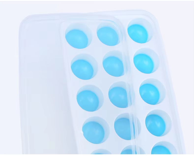 21 Cavity Pop It Ice Tray - Pp + Tpe Material, 26x12 Cm, Multicolor | Durable, Bpa-free, Customizable, Easy-remove Design, Stackable
