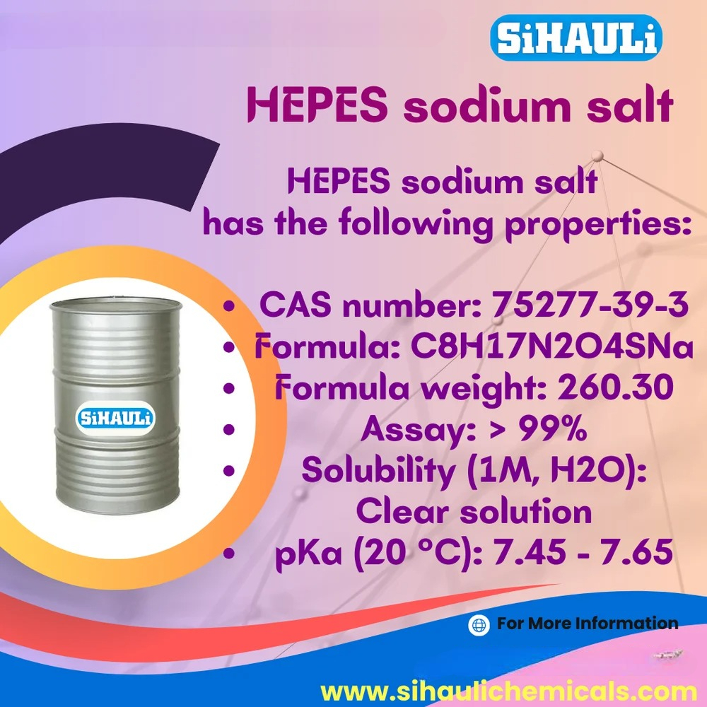 HEPES Sodium Salt Manufacturers, Suppliers, Exporters From Vasai Mumbai
