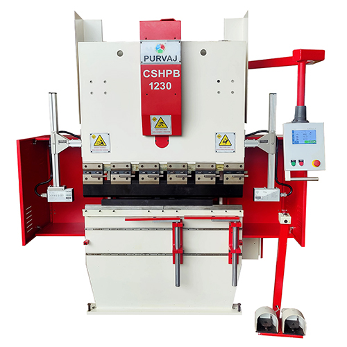CNC Hydraulic Press Brake Machine - 125 Ton Capacity, 3000 mm Bending Length, 200 mm Ram Stroke | Synchronized Control, Auto Crowning, High-Resolution Scales