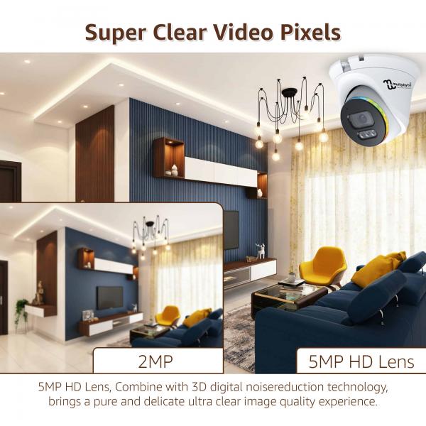 Multybyte Dome Camera 5MP IP Camera (Indoor)