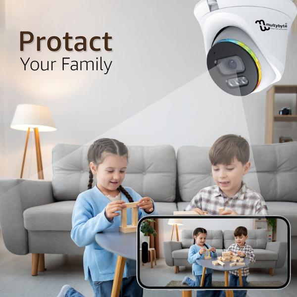Multybyte Dome Camera 5MP IP Camera (Indoor)