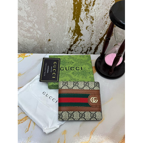 Gucci Premium Wallet With Box And Dust Bag (64-Brown) - Color: Multicolor