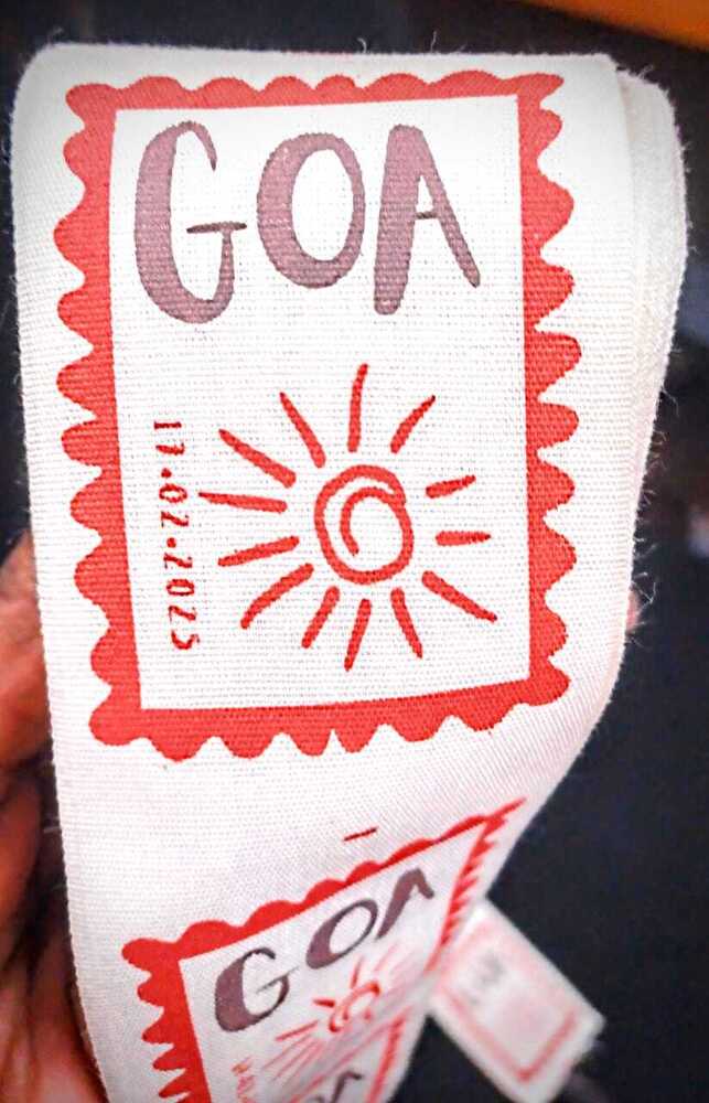 प्रिंटेड कॉटन लेबल