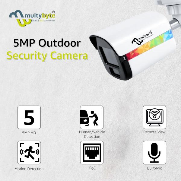 Multybyte Bullet Camera 5MP IP Camera (Outdoor)