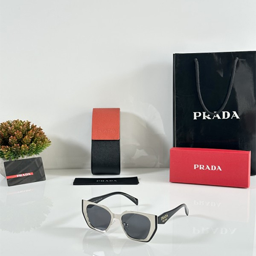 Prada Wmns 018 Silver Black - Attributes: Mirror