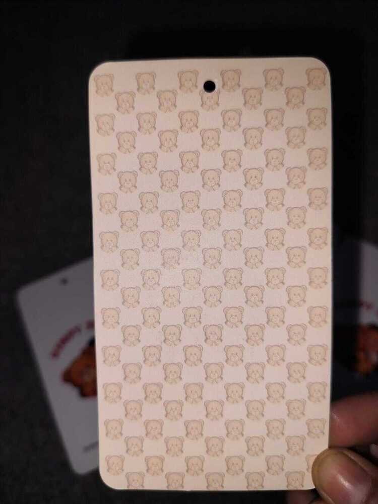 printed hand tag