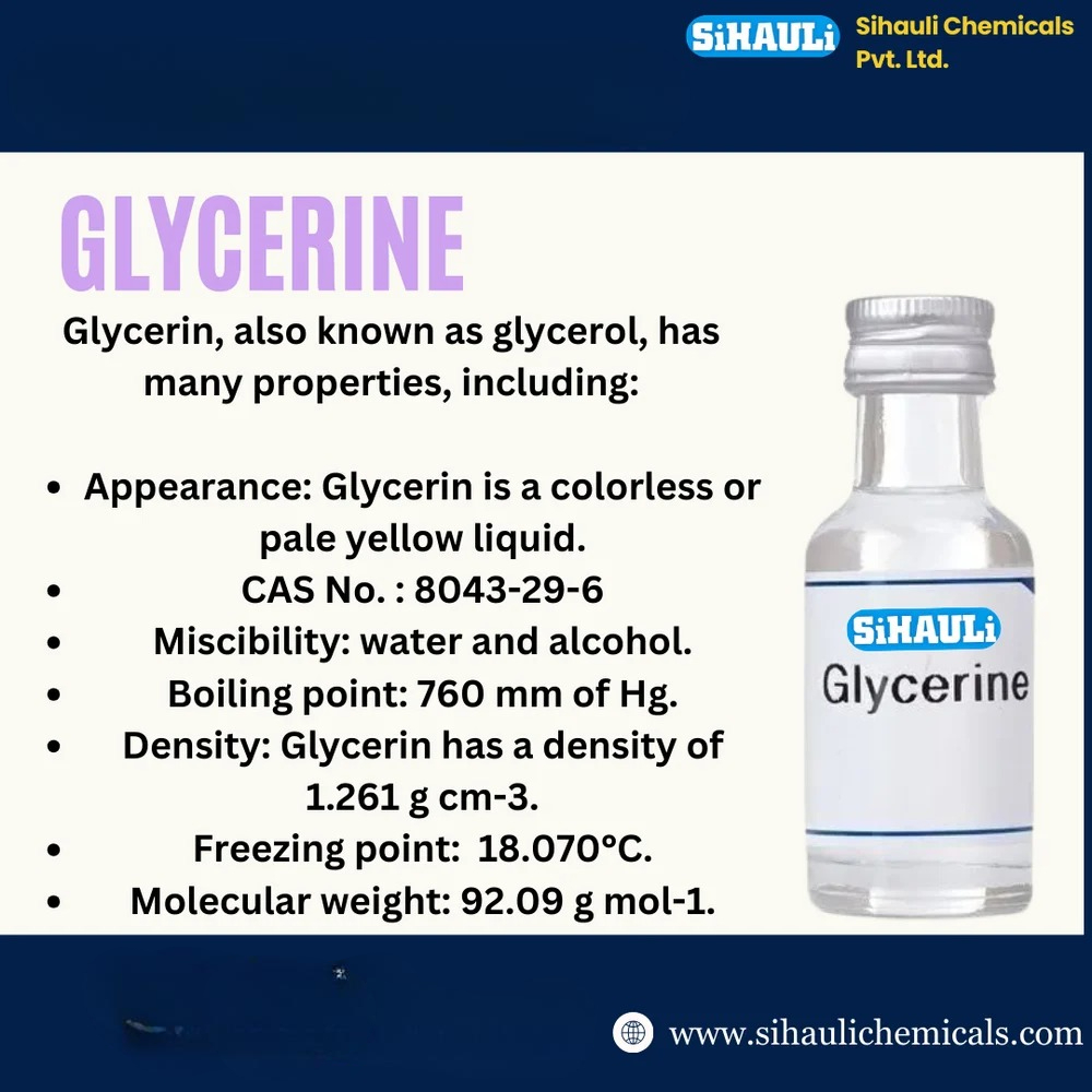 Glycerin CHEMICALS Manufacturers, Suppliers, Exporters From Vasai Mumbai