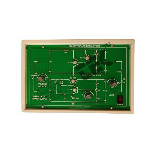 TRANSISITOR SHUNT VOLTAGE REGULATOR - DC Voltage Regulation Demonstration | Zener Diode Bias Reference Constant Voltage with Load Variation